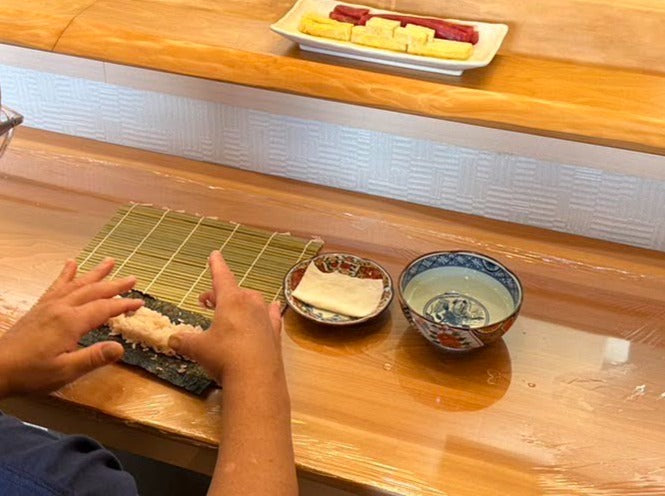 Morning Sushi roll making with Omakase chef