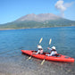 Kayaking along active volcano “Sakurajima”